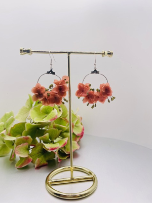 BOUCLES FLORALES TERRACOTTA